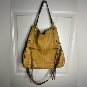 Lucky Brand Mustard Yellow Shoulder Hobo Bag